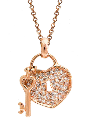 Heart Lock and Key Necklace