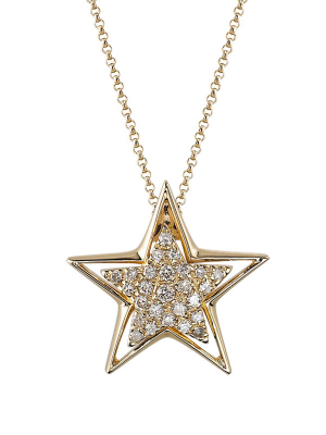 Pave Star Necklace